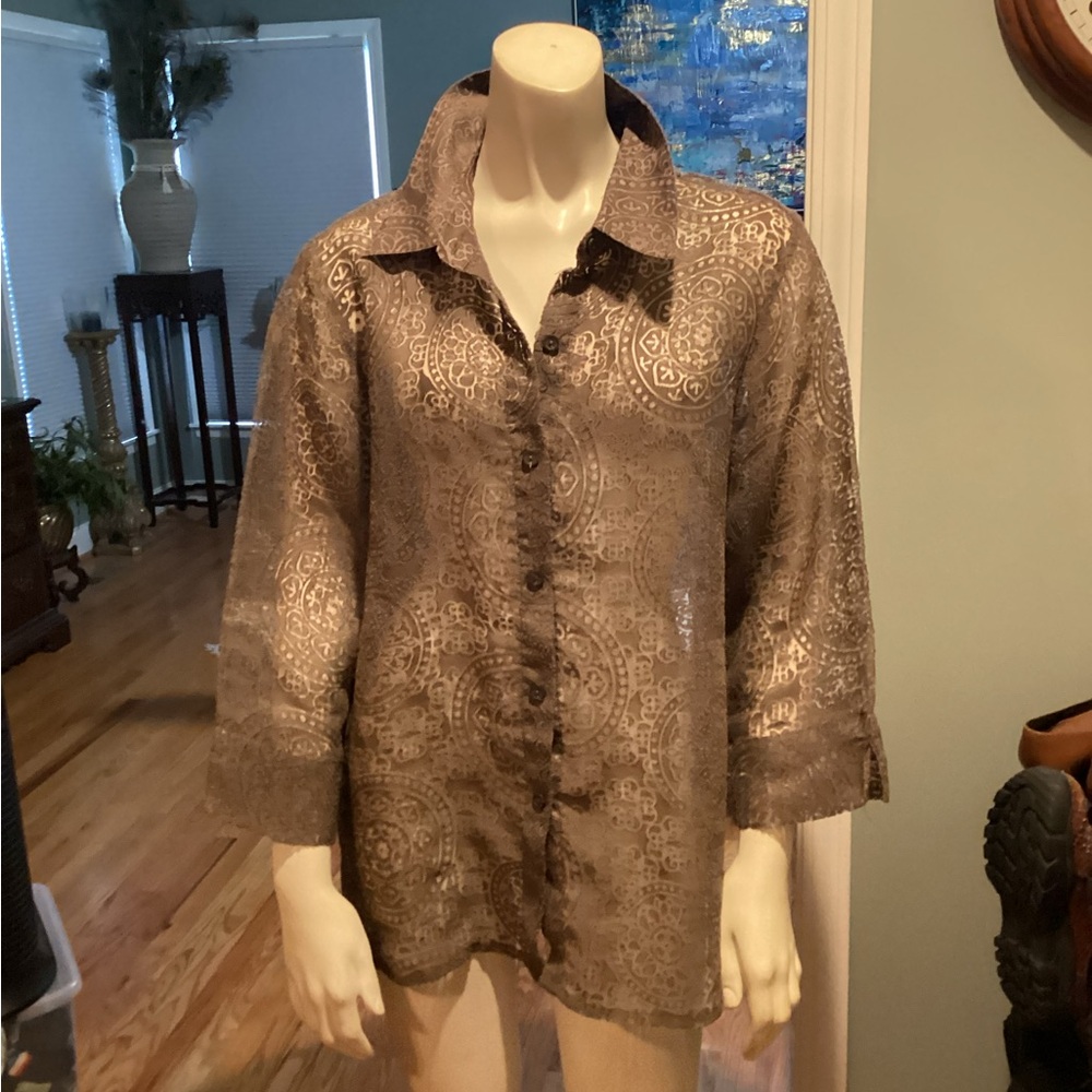 Designer Brown Top - Picture 11 of 12